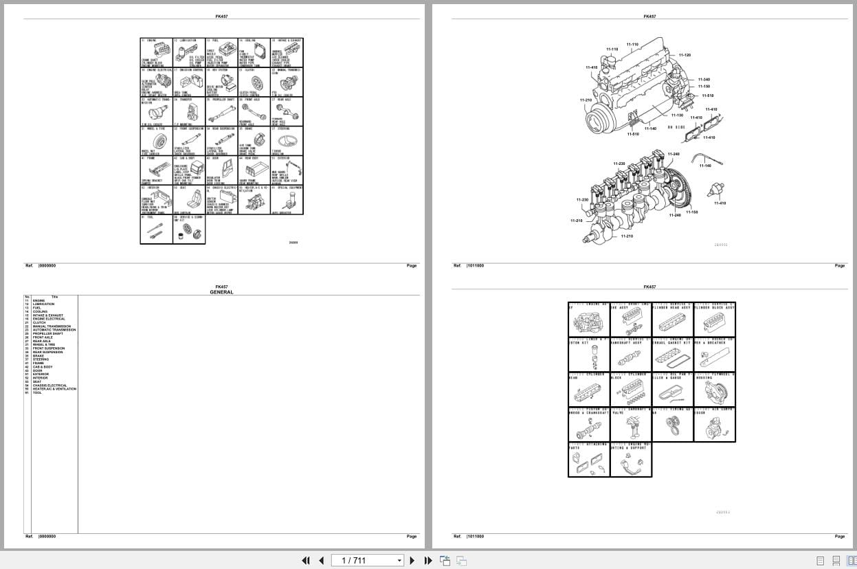 Mitsubishi Fuso Truck FK457 North America Spare Parts Catalog (1)