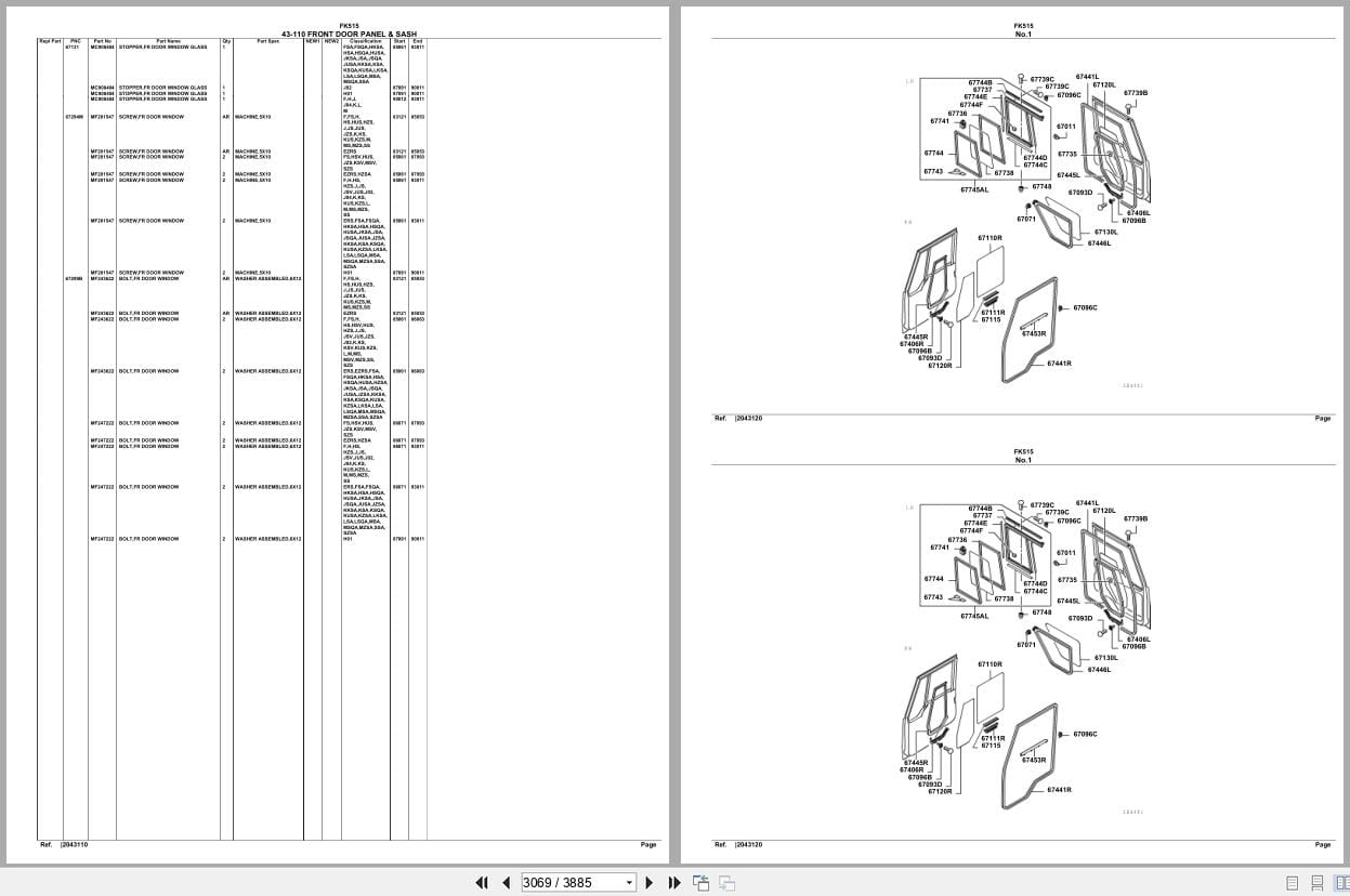 Mitsubishi Fuso Truck FK515 Spare Parts Catalog (2)