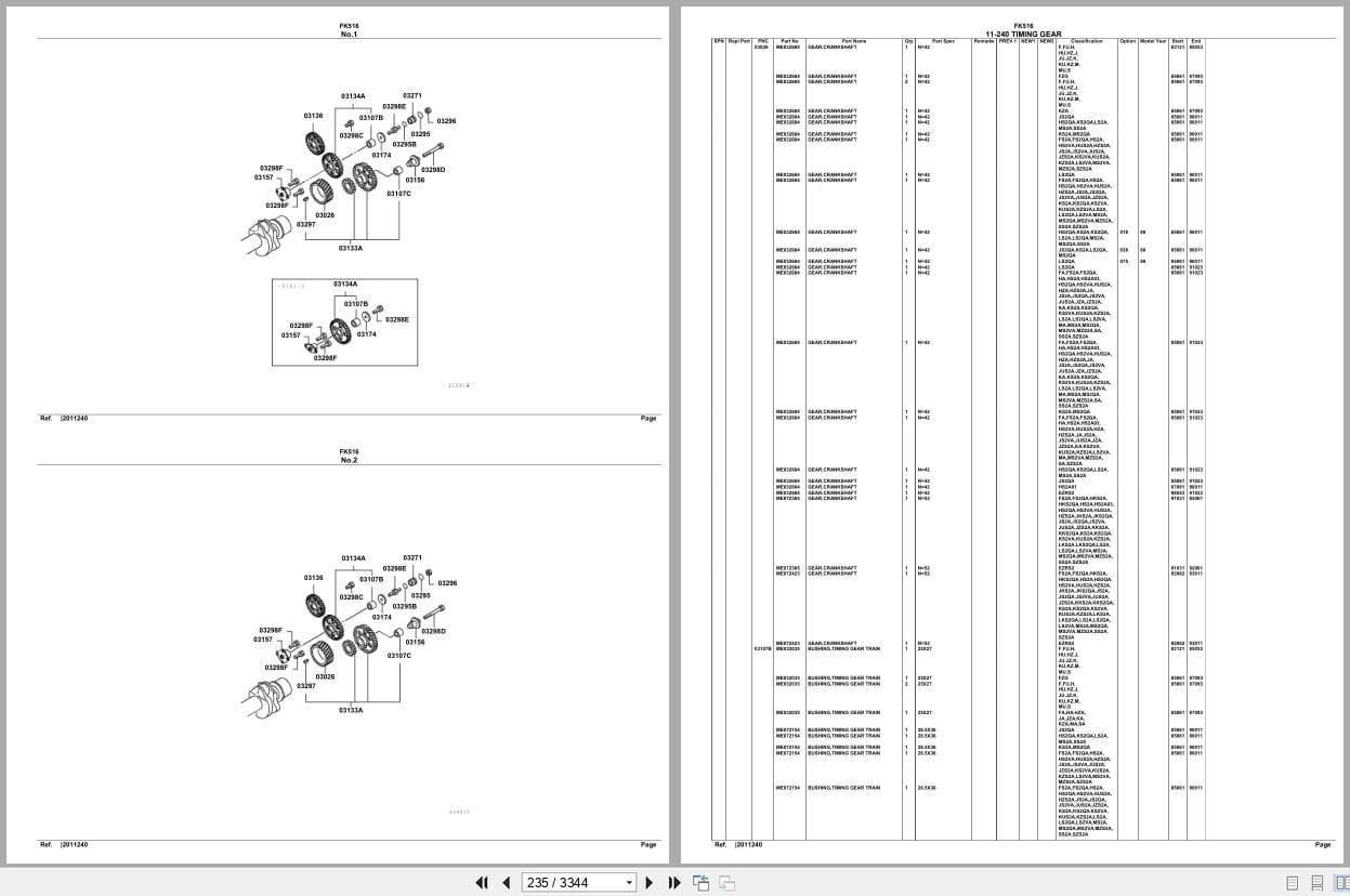 Mitsubishi Fuso Truck FK516 Spare Parts Catalog (2)