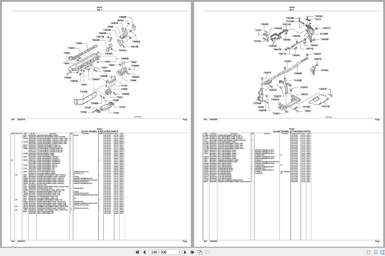 Mitsubishi Fuso Truck FK567 Spare Parts Catalog (2)