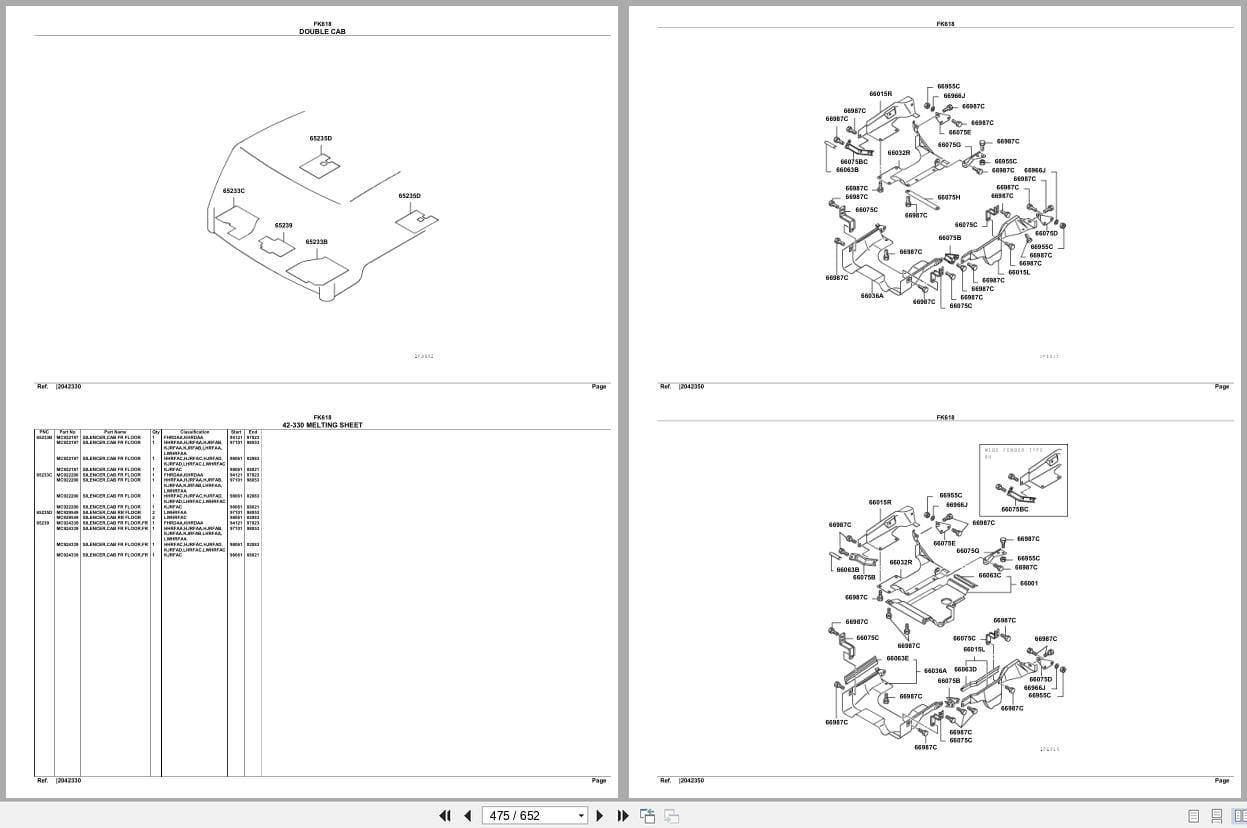 Mitsubishi Fuso Truck FK618 GXP Spare Parts Catalog (2)