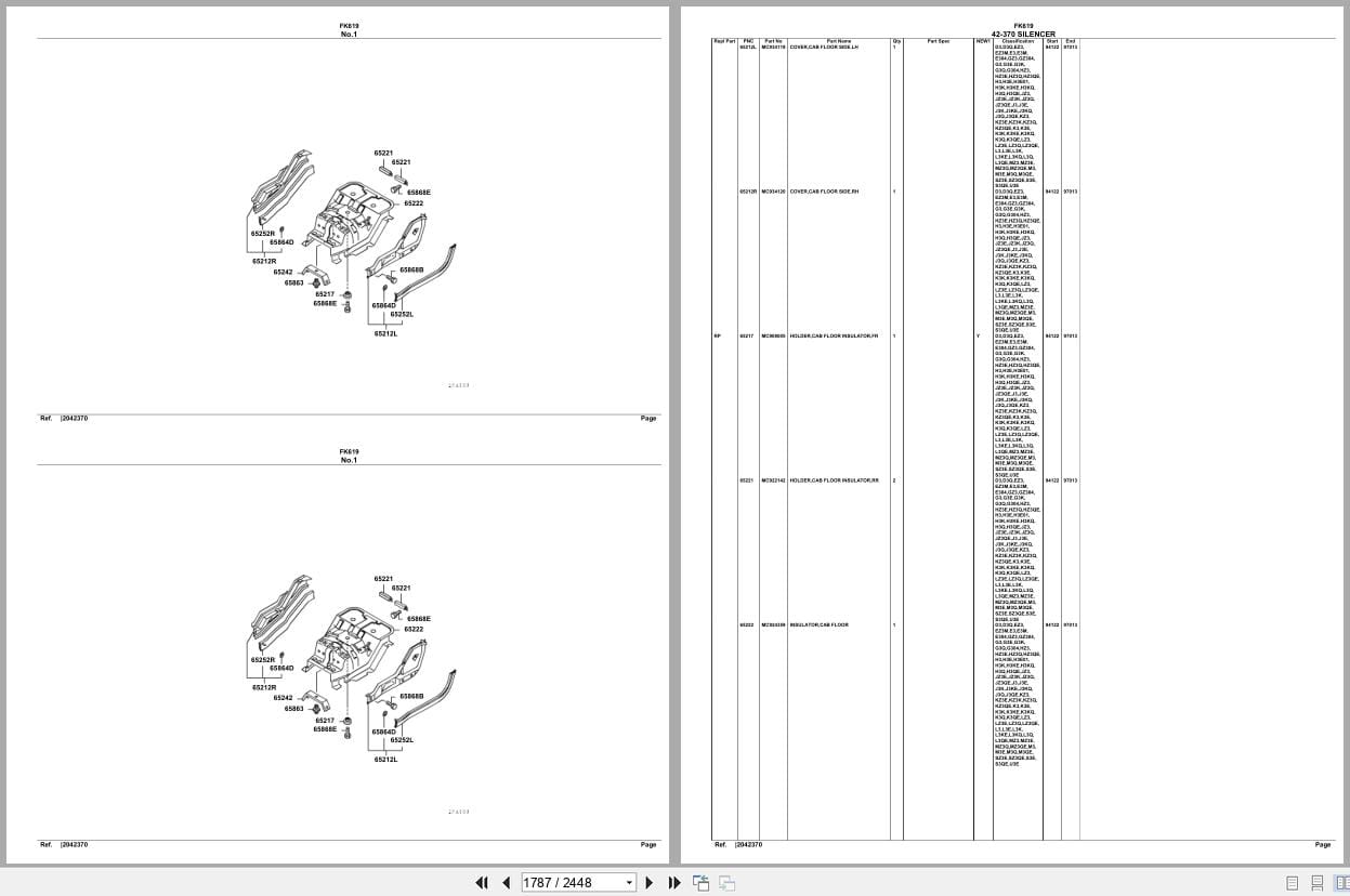 Mitsubishi Fuso Truck FK619 Spare Parts Catalog (2)