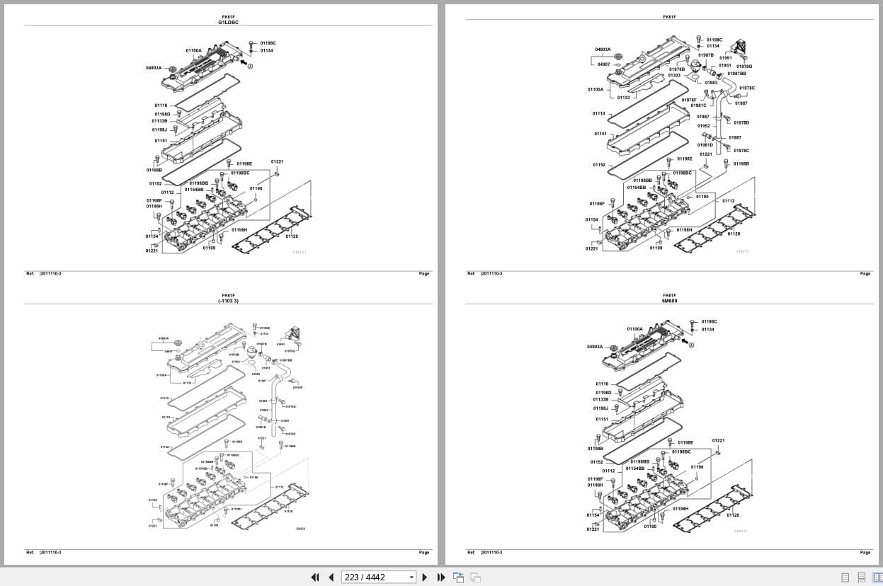 Mitsubishi Fuso Truck FK61F GXP Spare Parts Catalog (2)