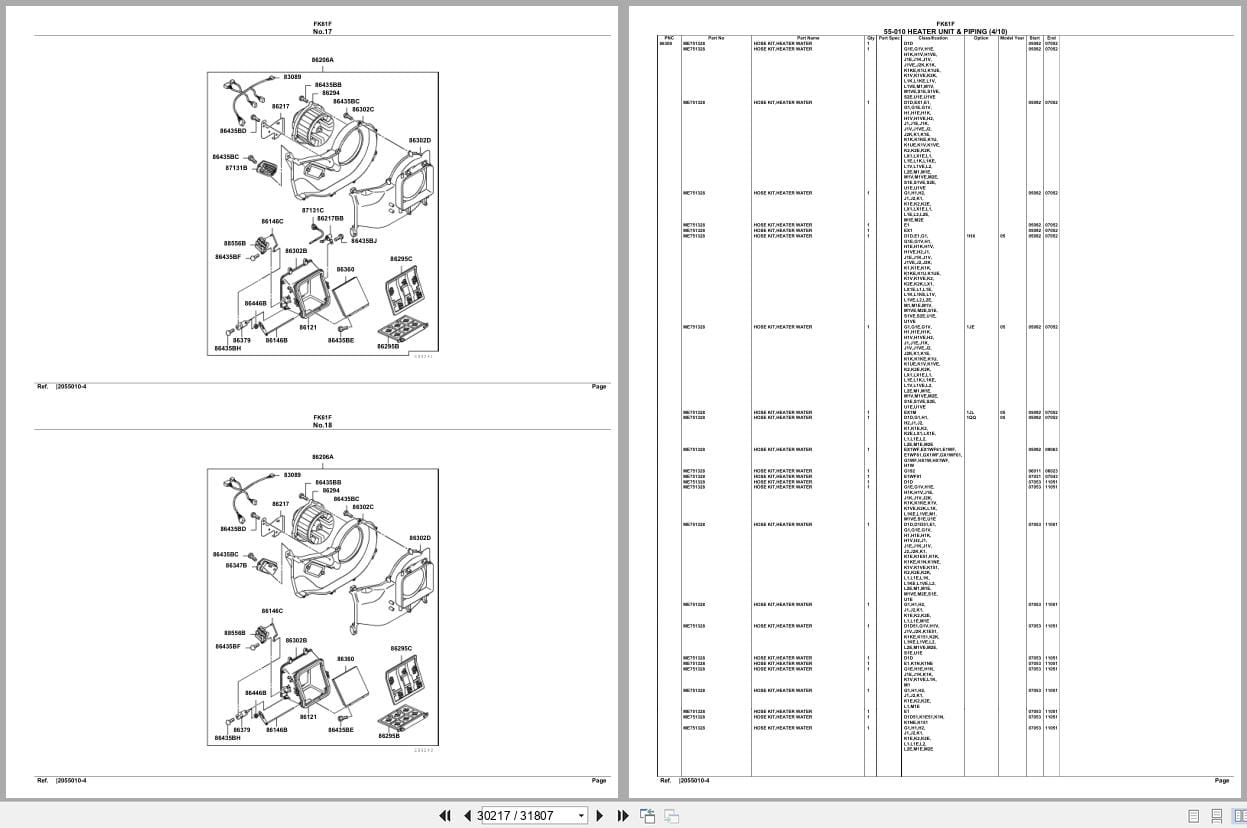 Mitsubishi Fuso Truck FK61F Spare Parts Catalog (2)