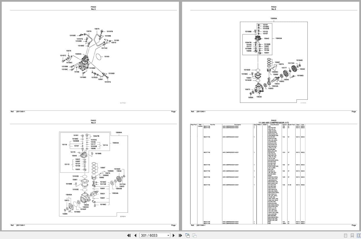 Mitsubishi Fuso Truck FK622 Spare Parts Catalog (2)