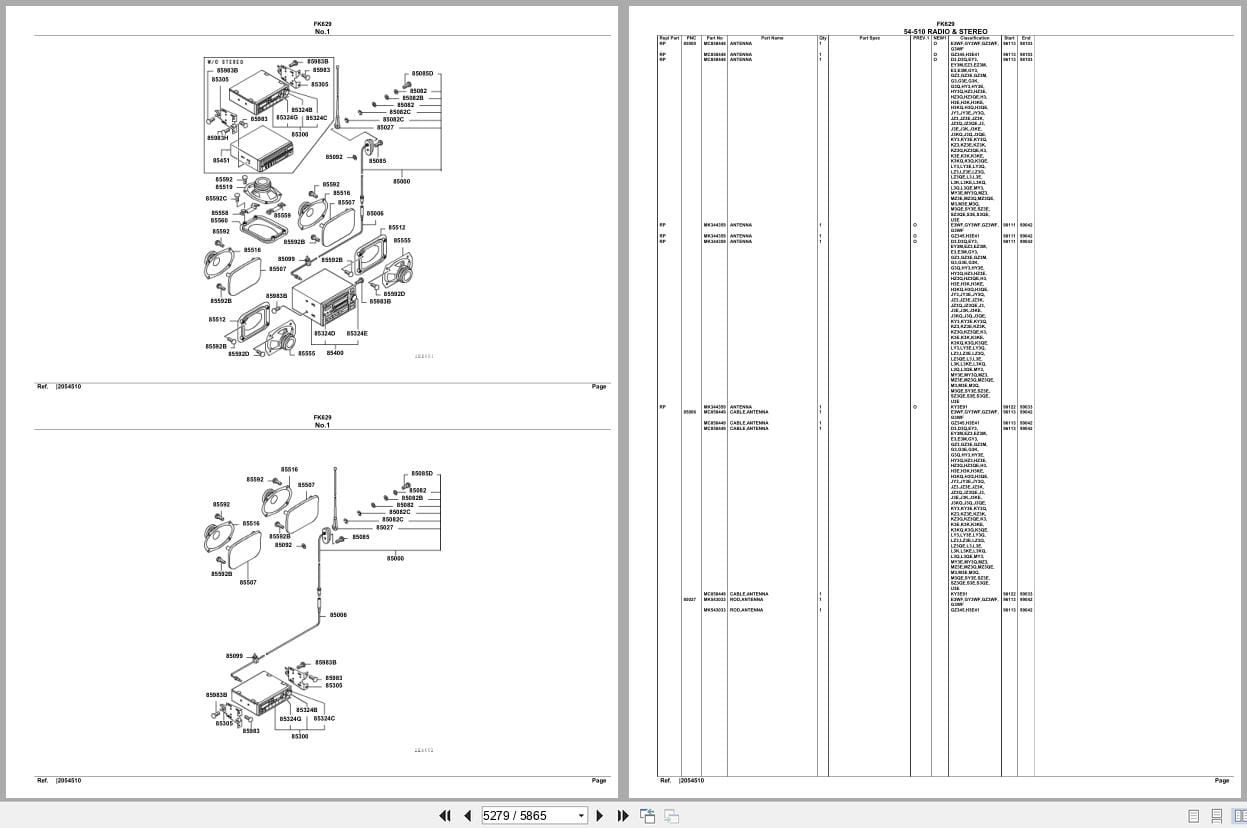 Mitsubishi Fuso Truck FK629 Spare Parts Catalog (2)