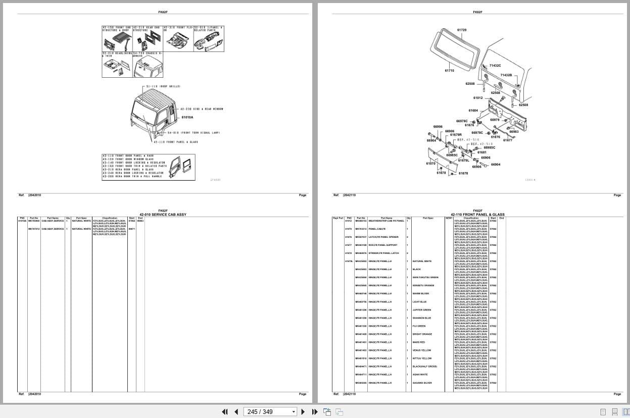 Mitsubishi Fuso Truck FK62F North America Spare Parts Catalog (2)