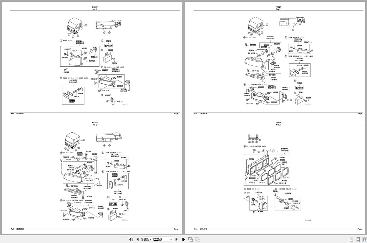 Mitsubishi Fuso Truck FK62F Spare Parts Catalog (2)