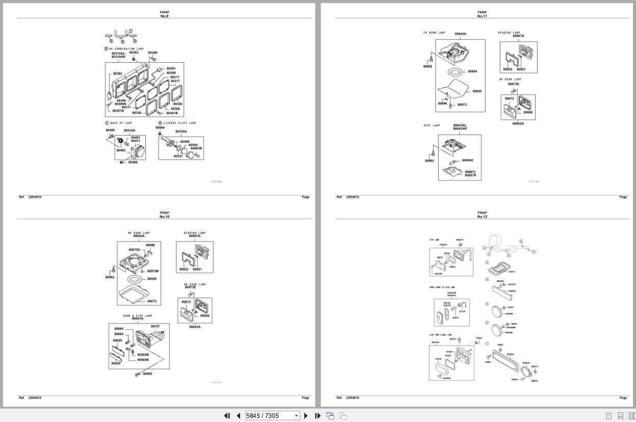 Mitsubishi Fuso Truck FK64F Spare Parts Catalog (2)