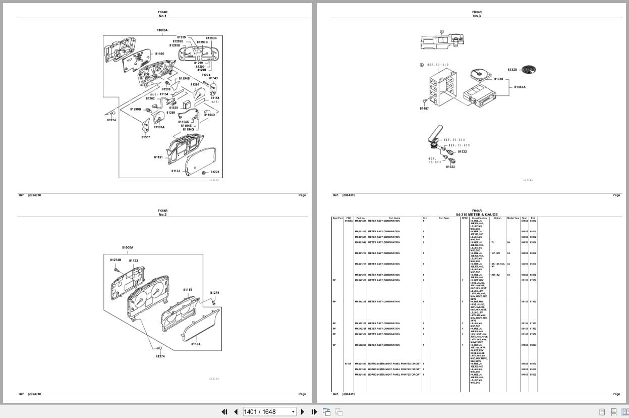Mitsubishi Fuso Truck FK64R Spare Parts Catalog (2)