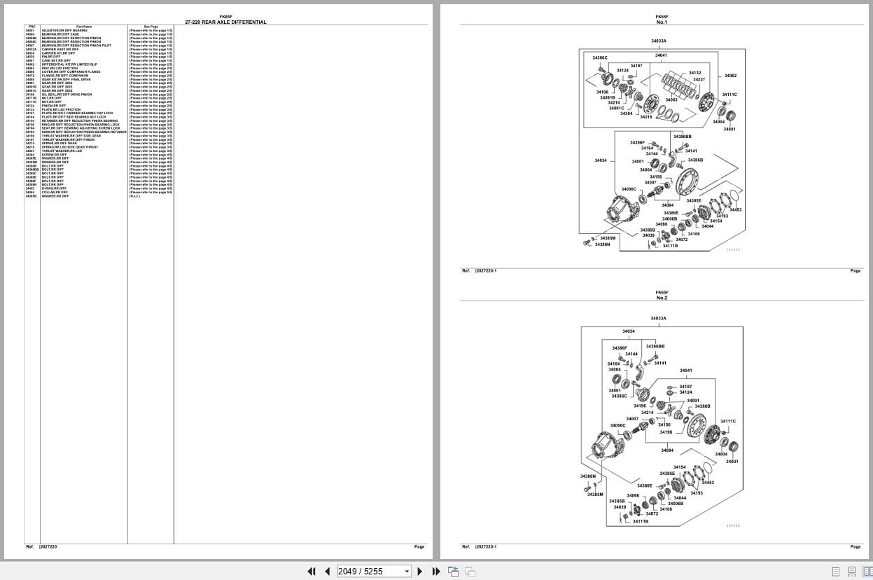 Mitsubishi Fuso Truck FK65F Spare Parts Catalog (2)