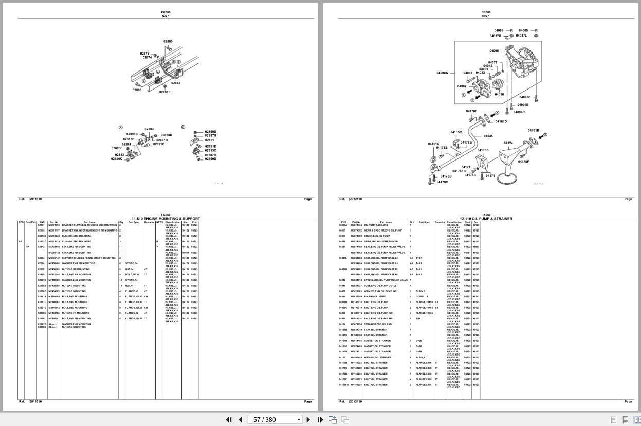 Mitsubishi Fuso Truck FK668 Spare Parts Catalog (2)