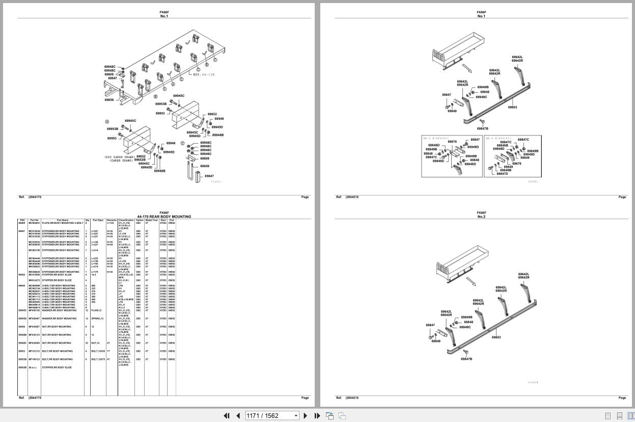 Mitsubishi Fuso Truck FK66F Spare Parts Catalog (2)