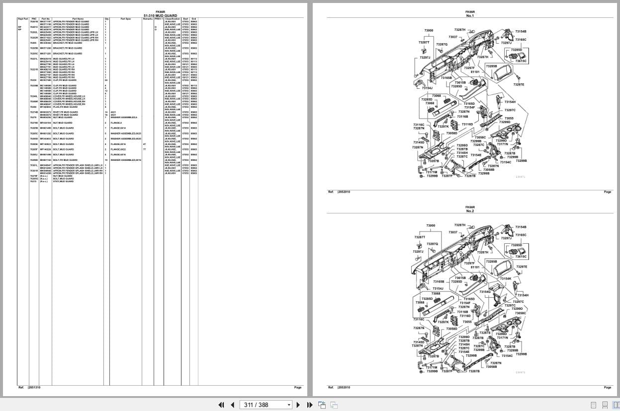 Mitsubishi Fuso Truck FK66R Spare Parts Catalog (2)