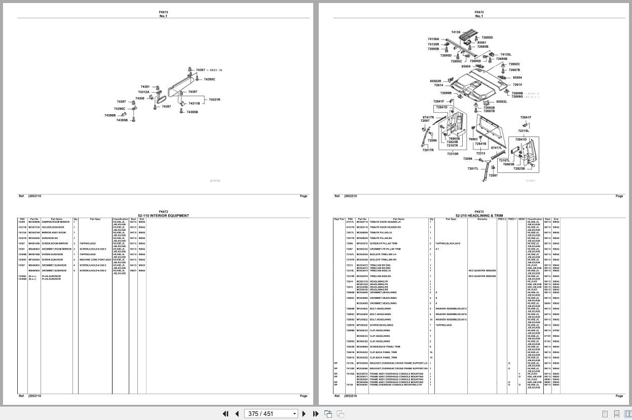 Mitsubishi Fuso Truck FK672 Spare Parts Catalog (2)