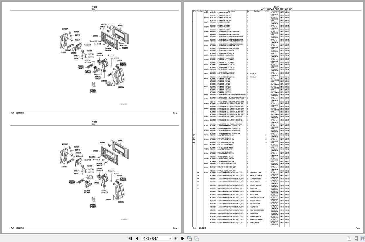 Mitsubishi Fuso Truck FK678 Spare Parts Catalog (2)
