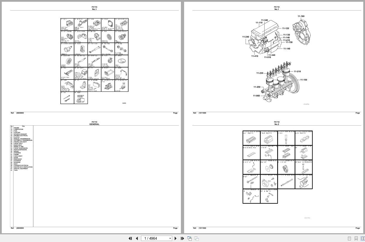 Mitsubishi Fuso Truck FK71D Spare Parts Catalog (1)