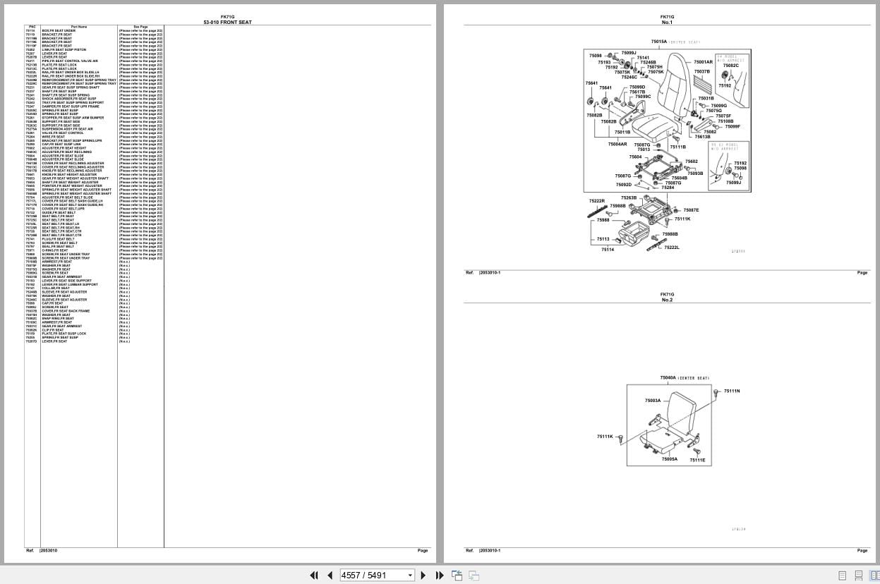 Mitsubishi Fuso Truck FK71G Spare Parts Catalog (2)