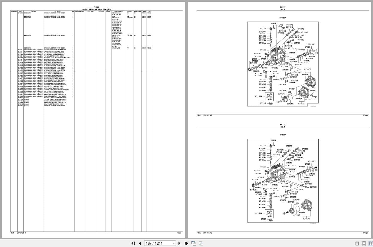 Mitsubishi Fuso Truck FK727 Spare Parts Catalog (2)