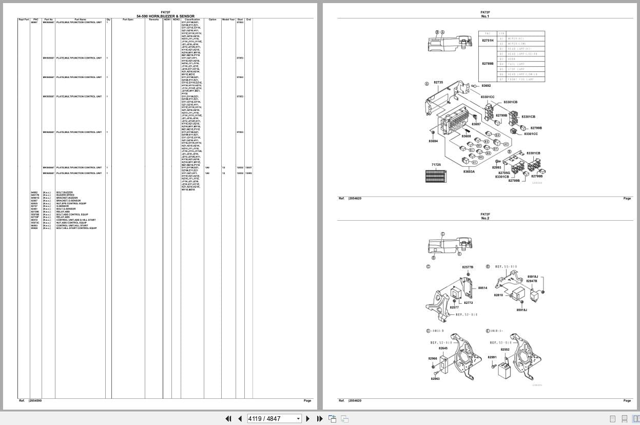 Mitsubishi Fuso Truck FK72F Spare Parts Catalog (2)