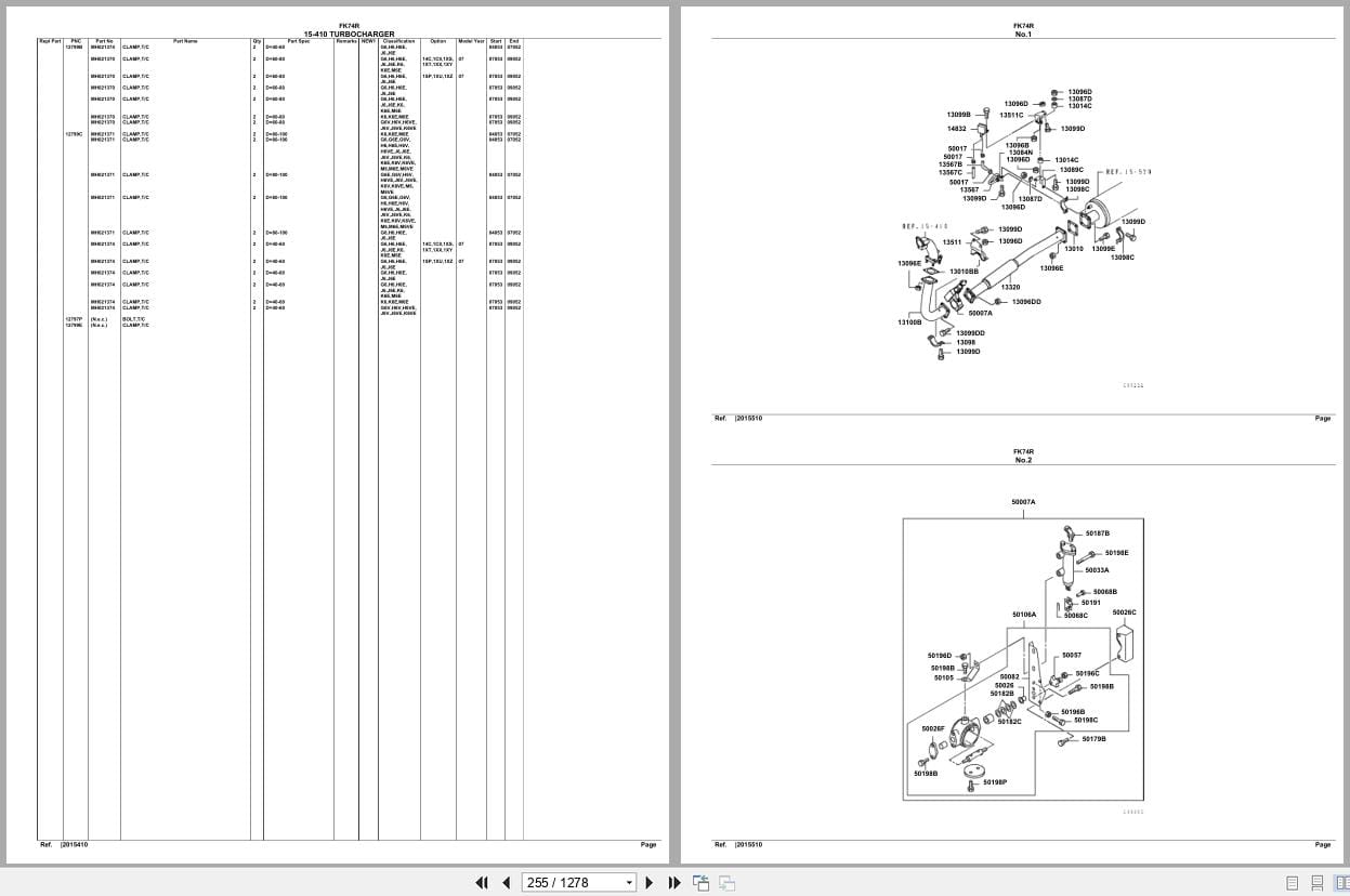 Mitsubishi Fuso Truck FK74R Spare Parts Catalog (2)