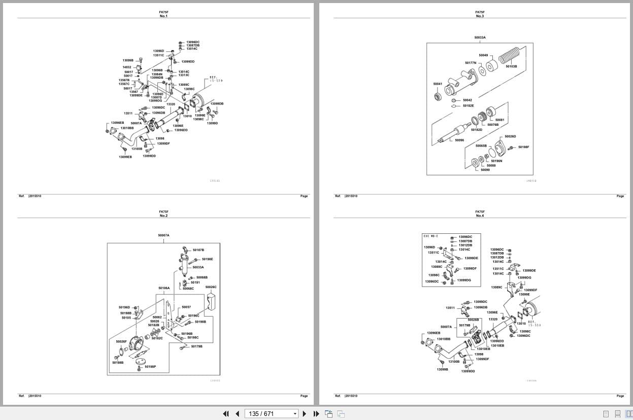 Mitsubishi Fuso Truck FK75F Spare Parts Catalog (2)