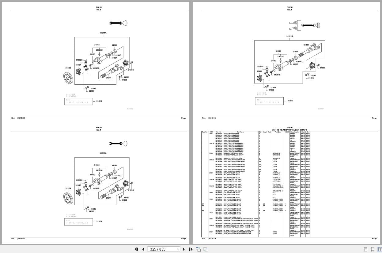 Mitsubishi Fuso Truck FL61H Spare Parts Catalog (2)