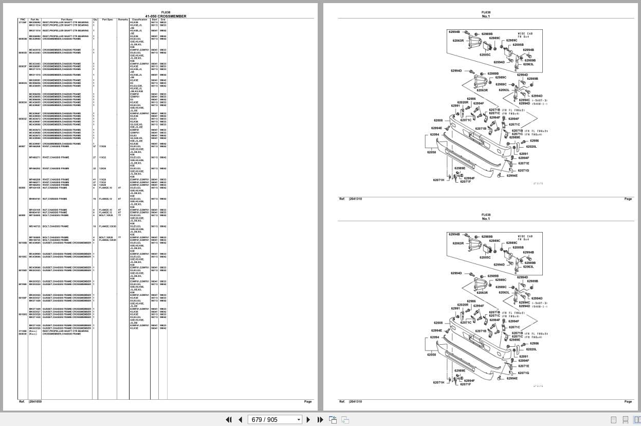 Mitsubishi Fuso Truck FL638 Spare Parts Catalog (2)