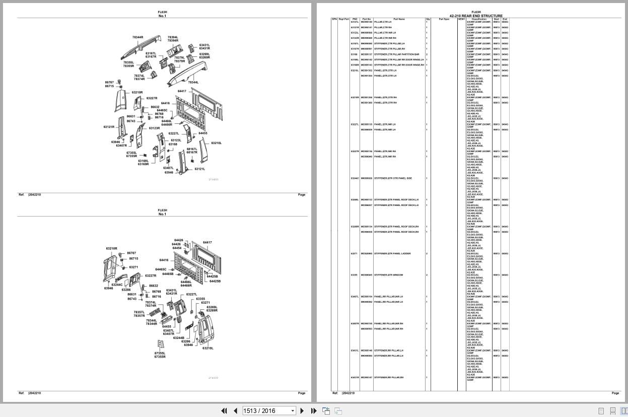Mitsubishi Fuso Truck FL63H Spare Parts Catalog (2)