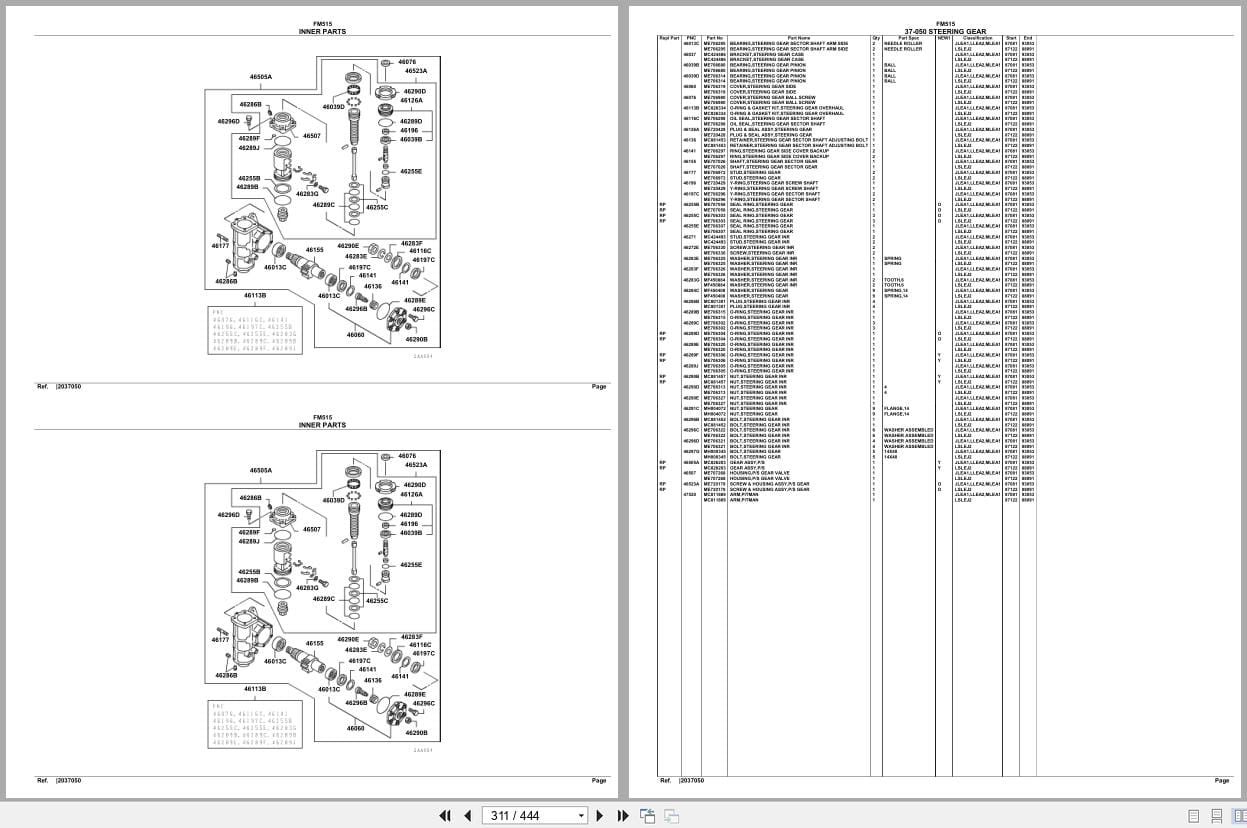 Mitsubishi Fuso Truck FM515 Euro Spare Parts Catalog (2)