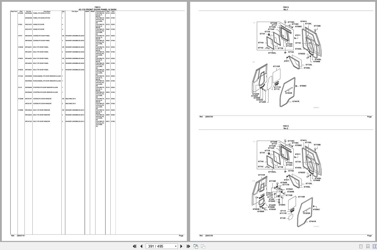 Mitsubishi Fuso Truck FM515 Spare Parts Catalog (2)