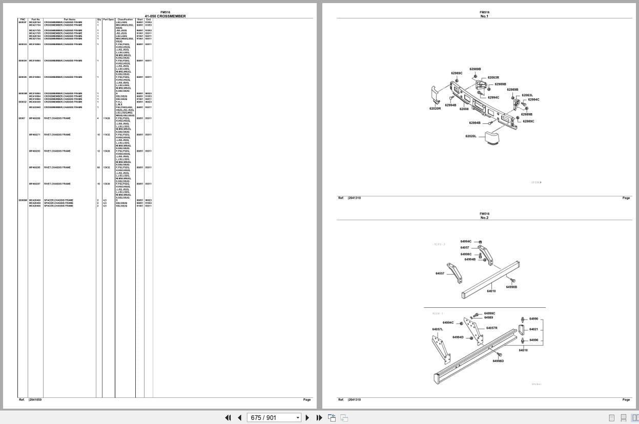 Mitsubishi Fuso Truck FM516 Spare Parts Catalog (2)