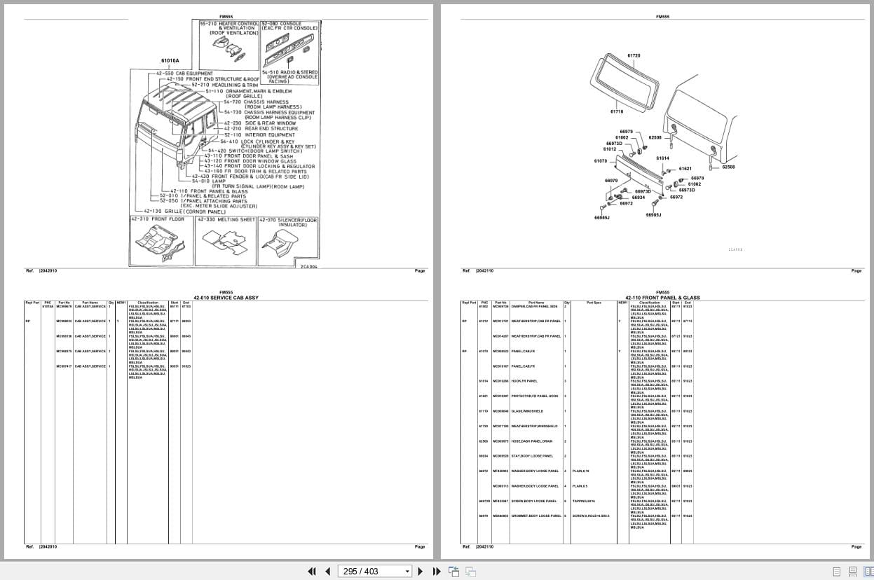 Mitsubishi Fuso Truck FM555 North America Spare Parts Catalog (2)