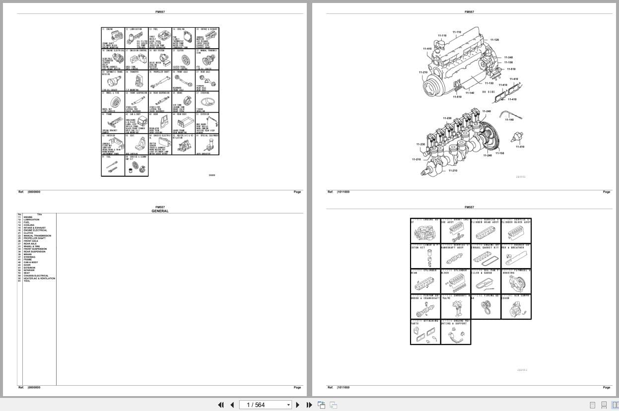 Mitsubishi Fuso Truck FM557 North America Spare Parts Catalog (1)