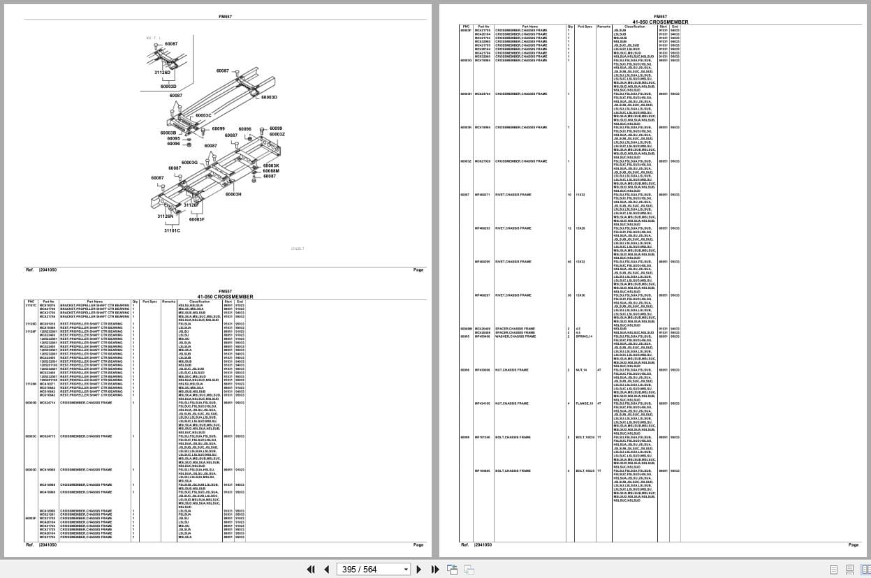 Mitsubishi Fuso Truck FM557 North America Spare Parts Catalog (2)