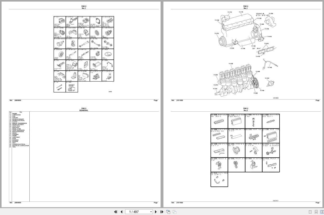 Mitsubishi Fuso Truck FM612 Spare Parts Catalog (1)