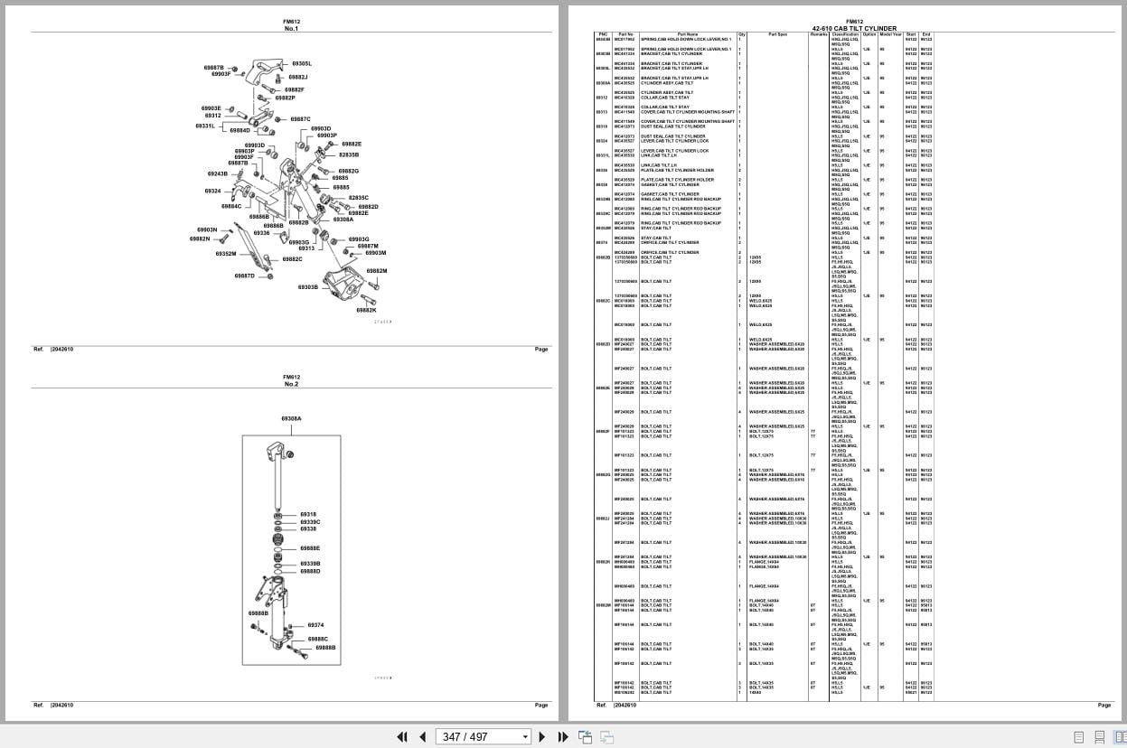Mitsubishi Fuso Truck FM612 Spare Parts Catalog (2)