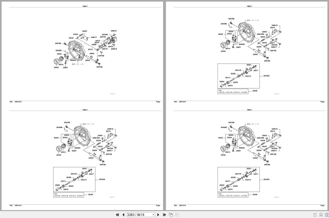 Mitsubishi Fuso Truck FM617 GXP Spare Parts Catalog (2)