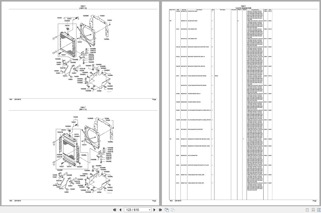 Mitsubishi Fuso Truck FM617 North America Spare Parts Catalog (2)