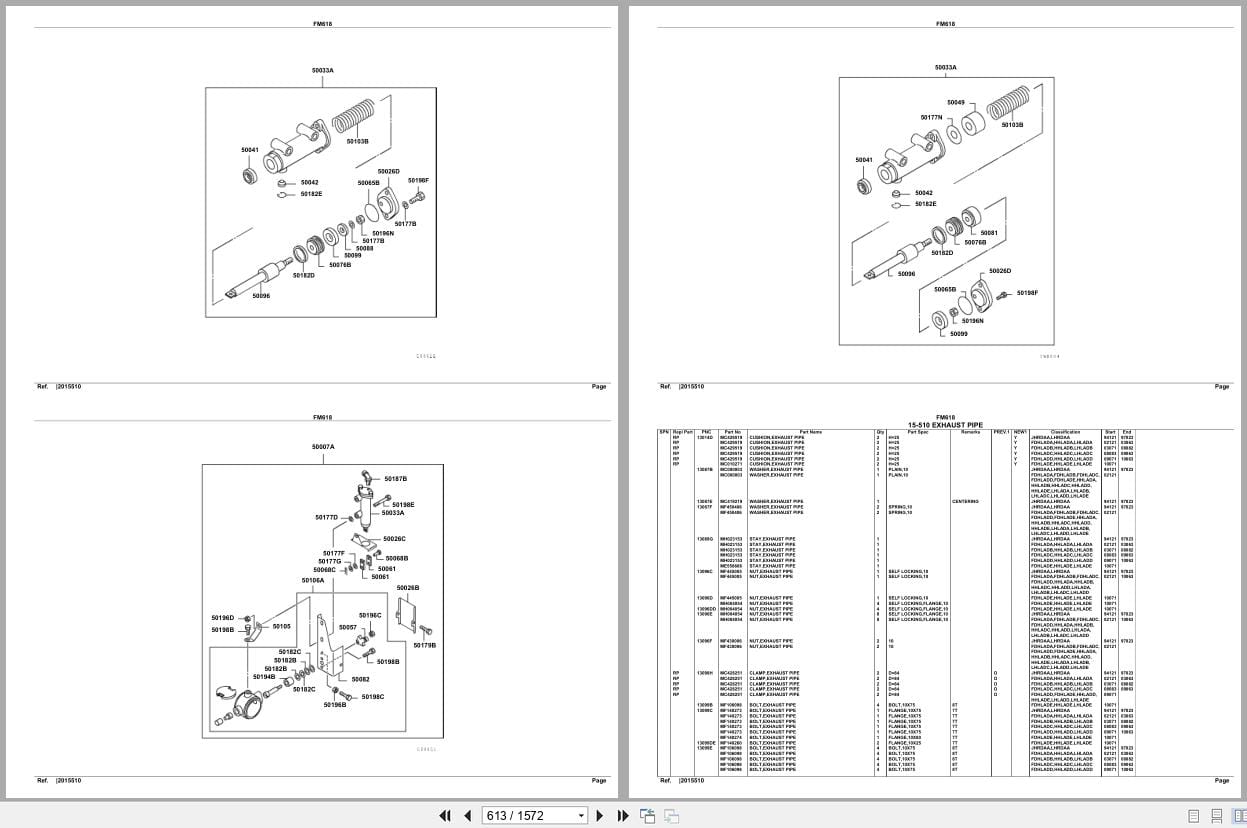 Mitsubishi Fuso Truck FM618 GXP Spare Parts Catalog (2)