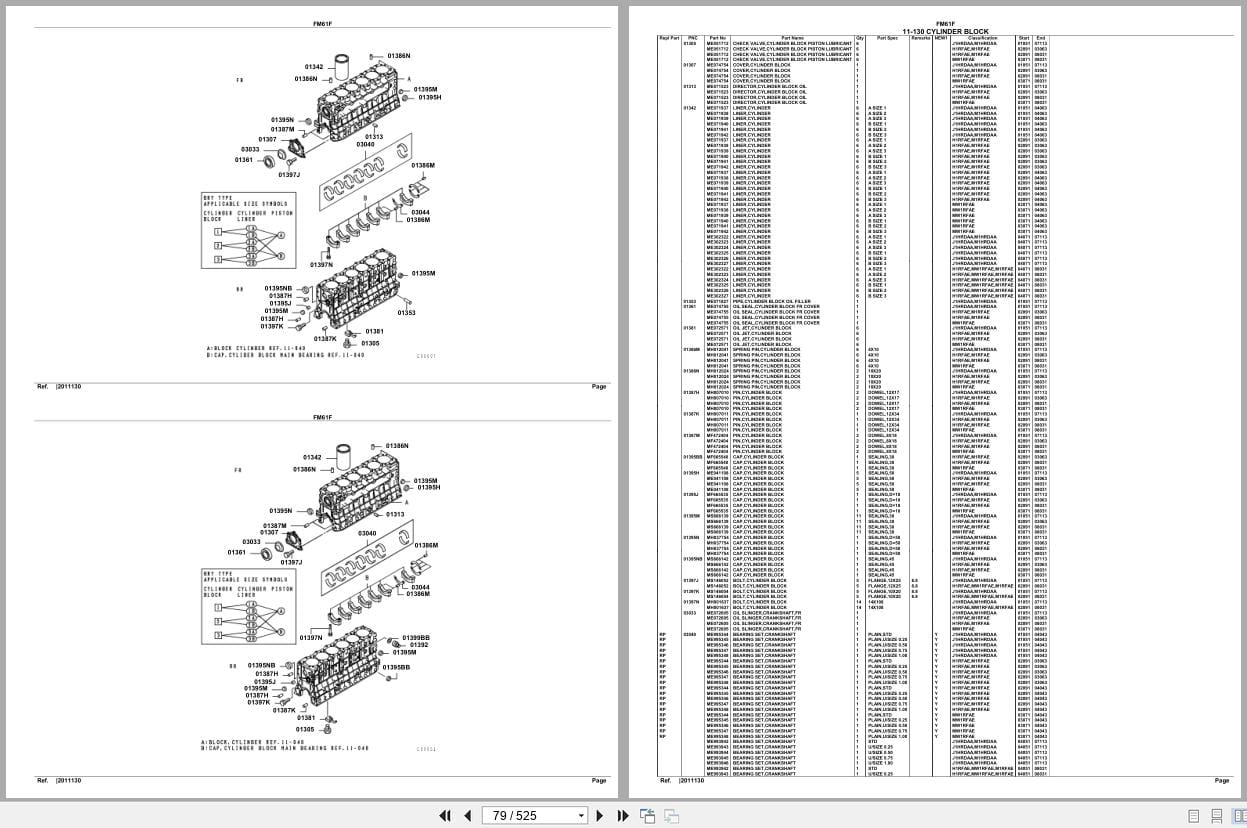 Mitsubishi Fuso Truck FM61F GXP Spare Parts Catalog (2)