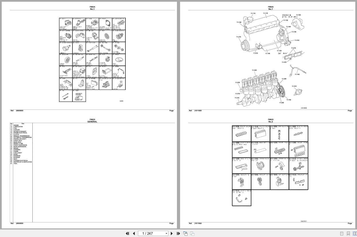 Mitsubishi Fuso Truck FM628 Spare Parts Catalog (1)