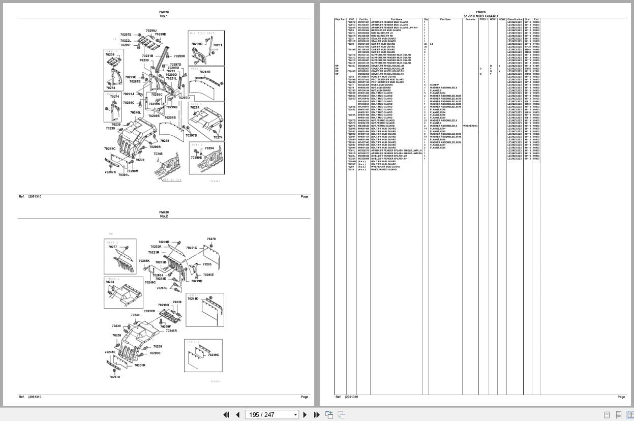 Mitsubishi Fuso Truck FM628 Spare Parts Catalog (2)