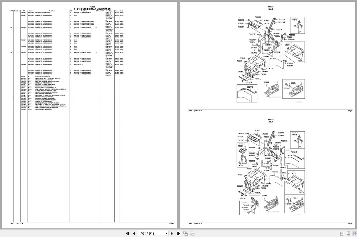 Mitsubishi Fuso Truck FM629 Spare Parts Catalog (2)