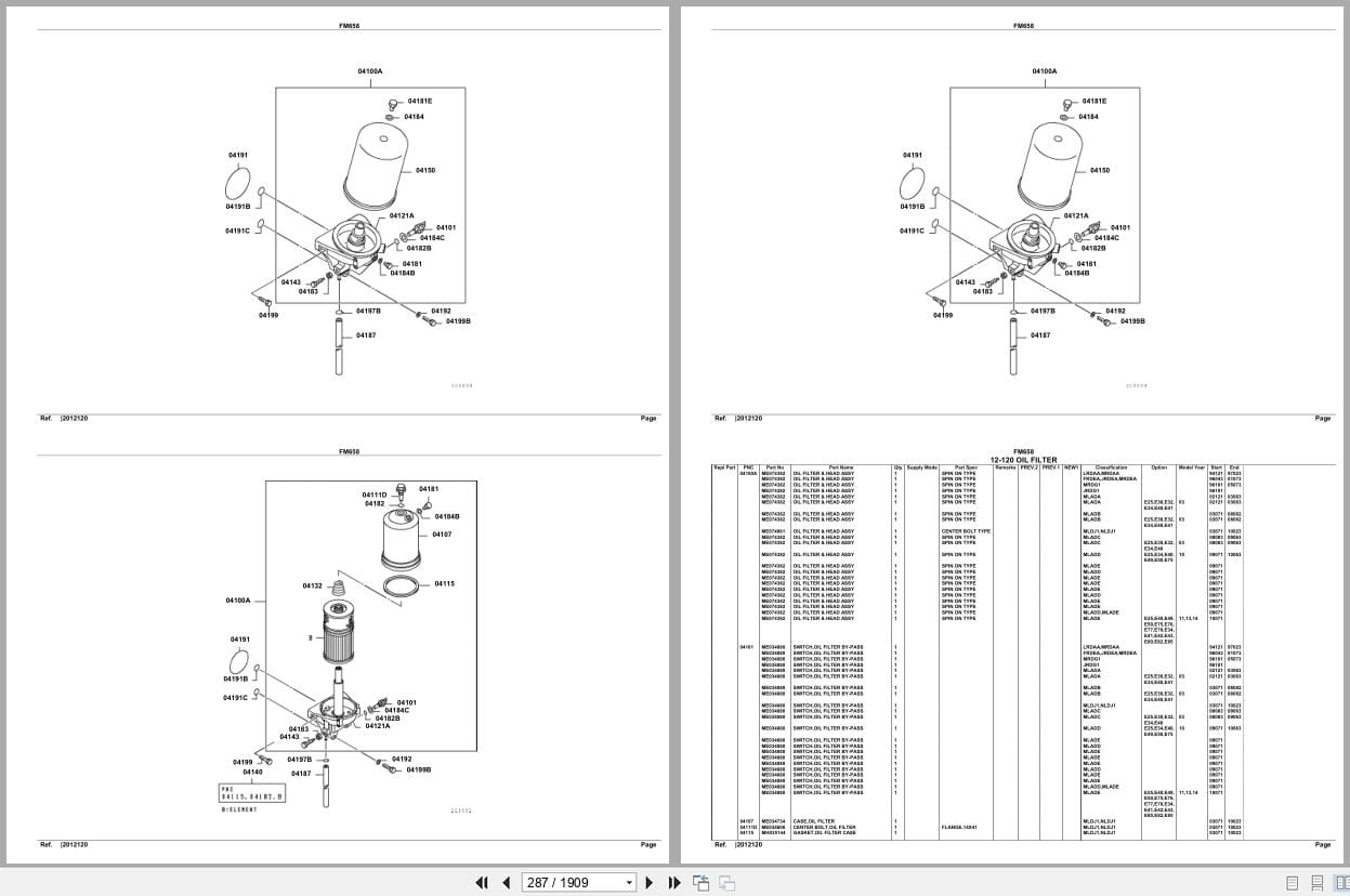 Mitsubishi Fuso Truck FM658 GXP Spare Parts Catalog (2)