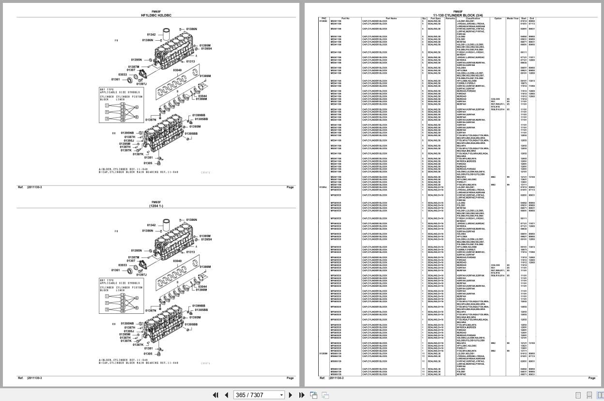 Mitsubishi Fuso Truck FM65F GXP Spare Parts Catalog (2)