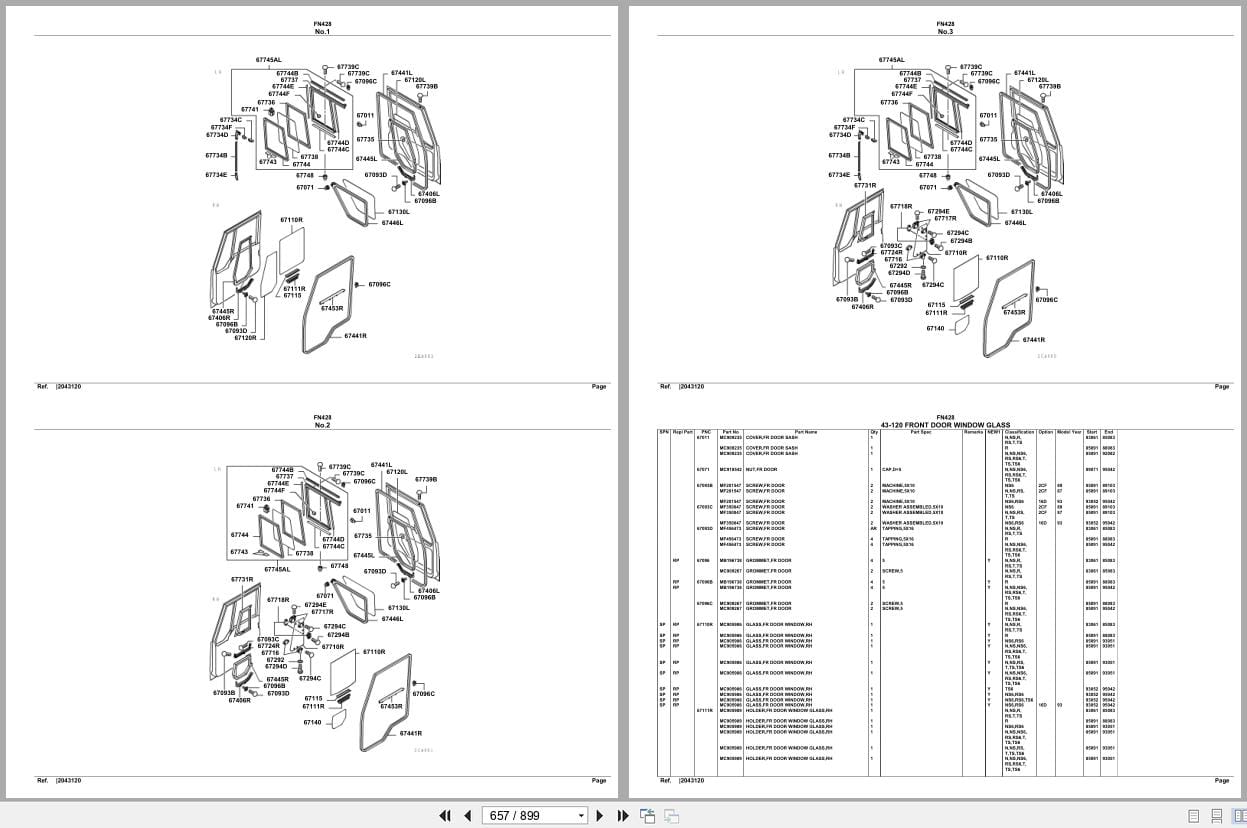 Mitsubishi Fuso Truck FN428 Spare Parts Catalog (2)