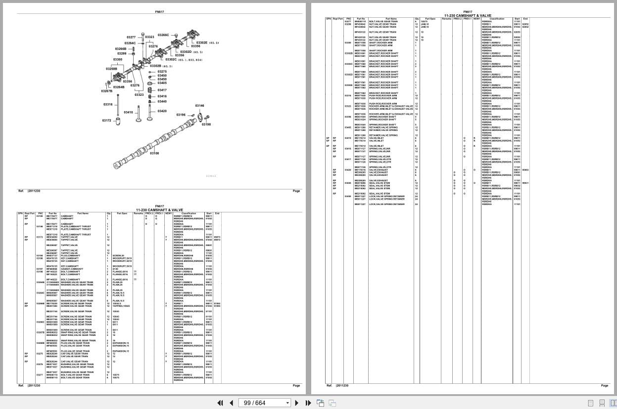 Mitsubishi Fuso Truck FN617 GXP Spare Parts Catalog (2)