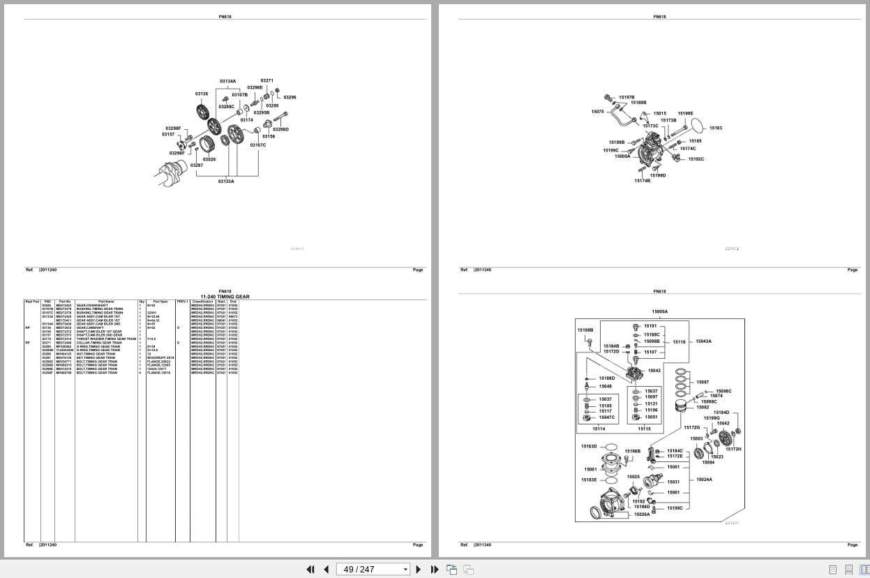 Mitsubishi Fuso Truck FN618 GXP Spare Parts Catalog (2)