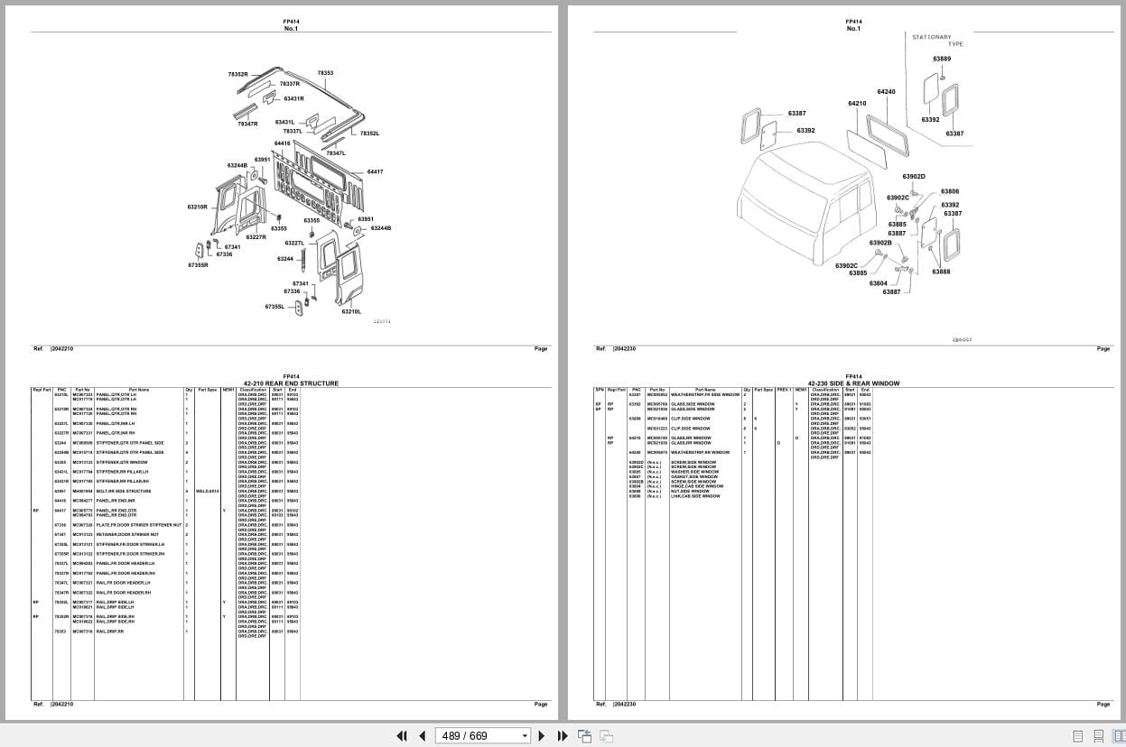 Mitsubishi Fuso Truck FP414 Spare Parts Catalog (2)